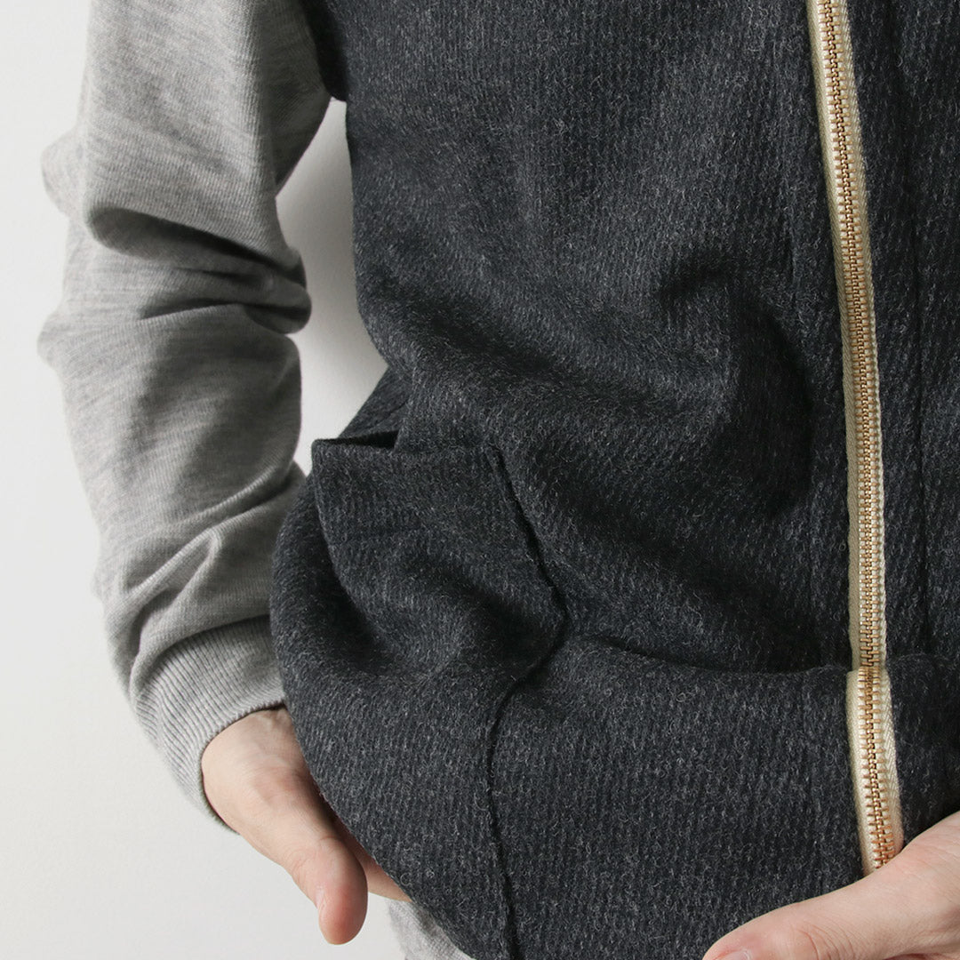 RE MADE IN TOKYO JAPAN / Wool Cashmere Kersey Crew Vest