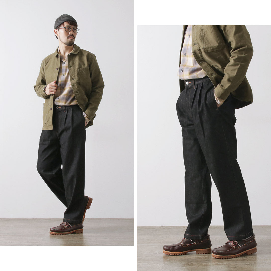 ILL ONE EIGHTY / Denim 2-tuck pants