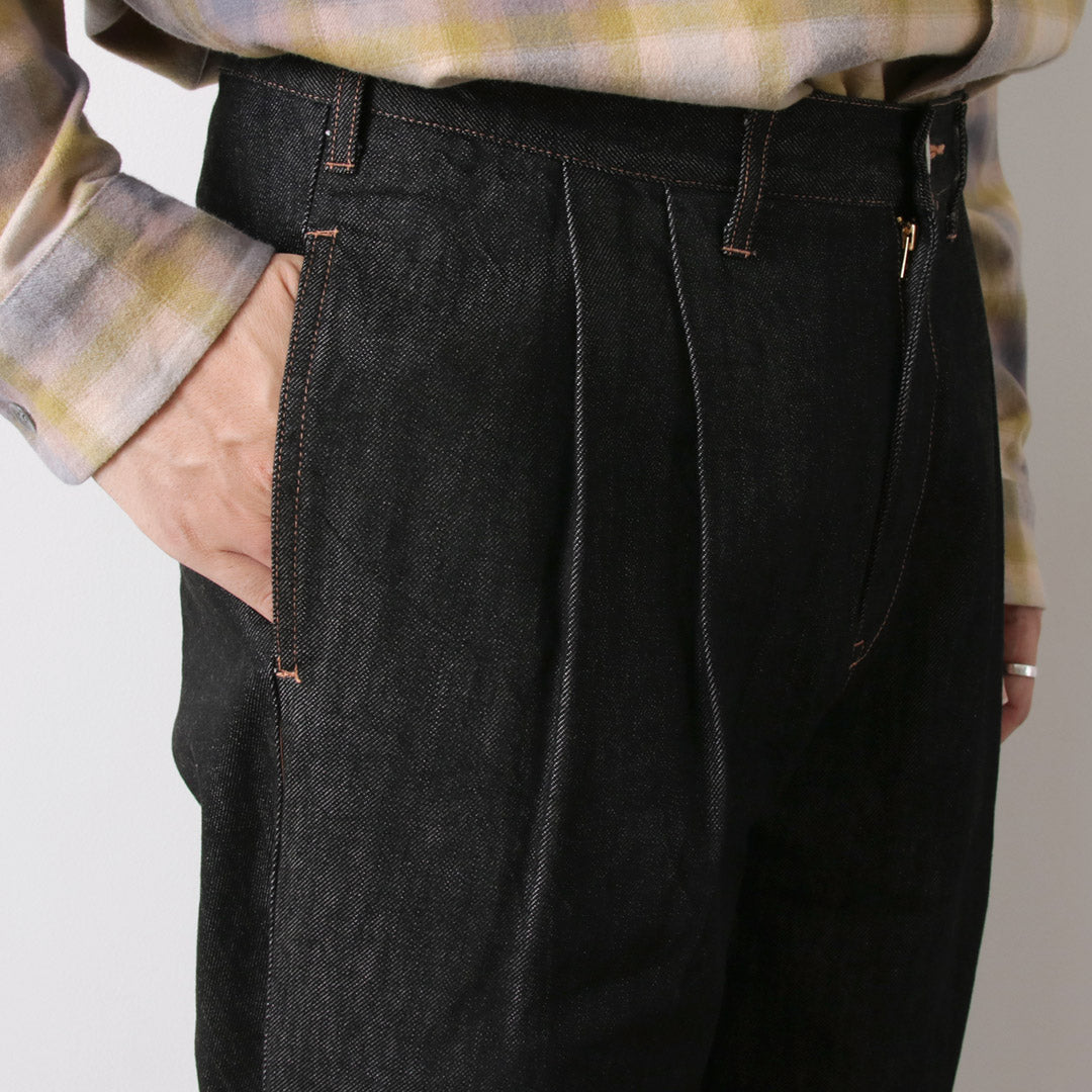 ILL ONE EIGHTY / Denim 2-tuck pants