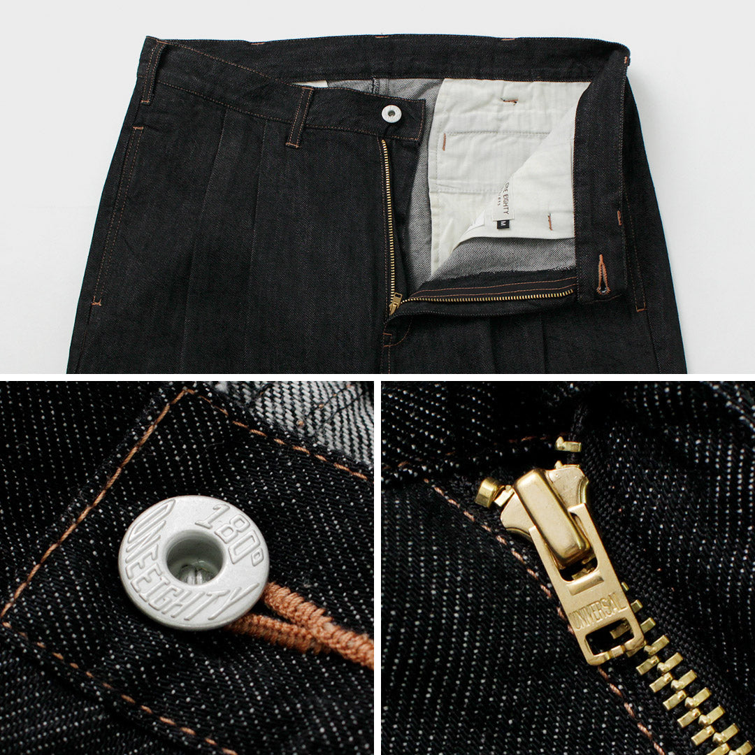 ILL ONE EIGHTY / Denim 2-tuck pants