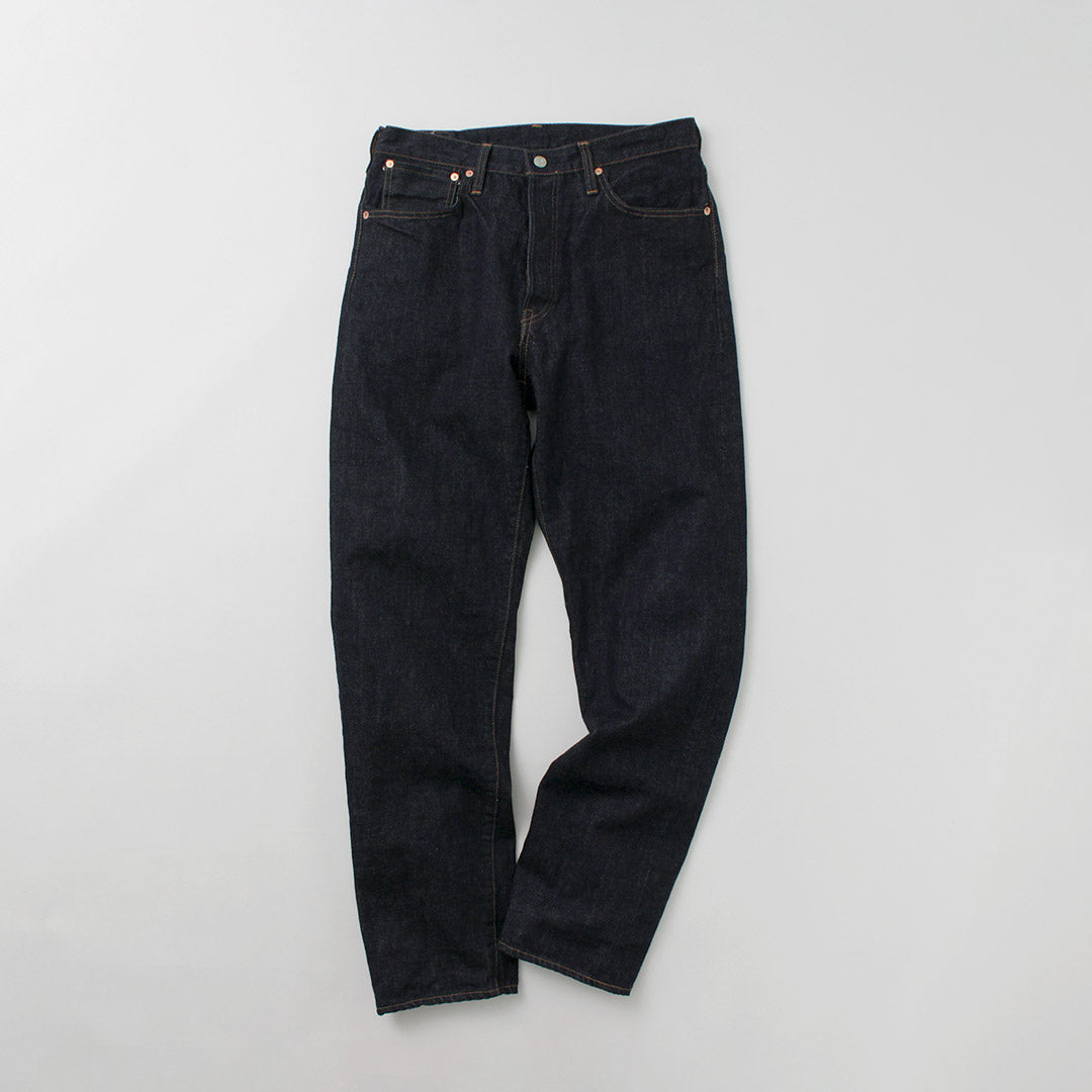 Pantalones de 5p cónicos de fábrica de fob / selvage