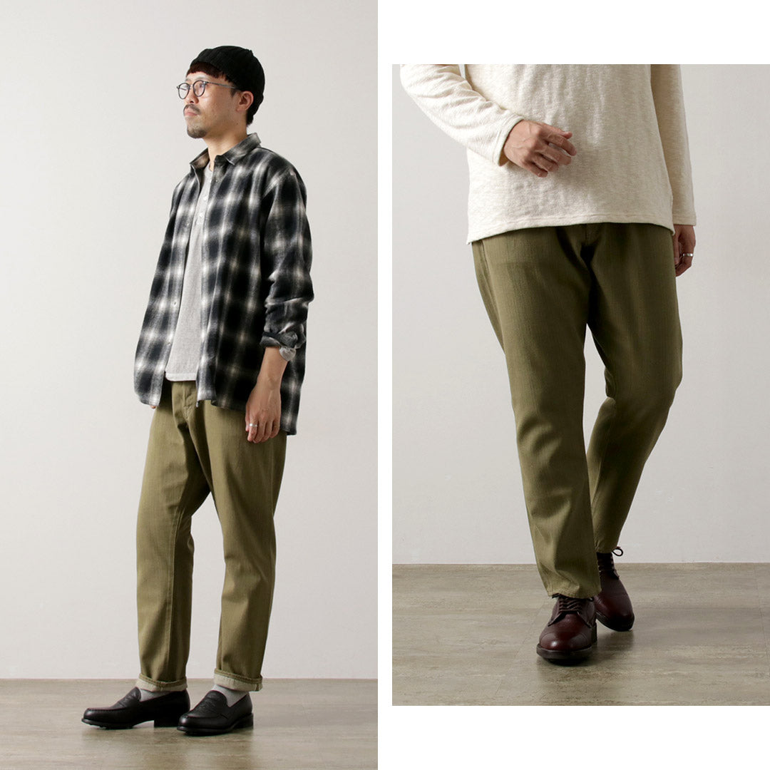 SANCA / UK Green Denim Tapered 5-Pants