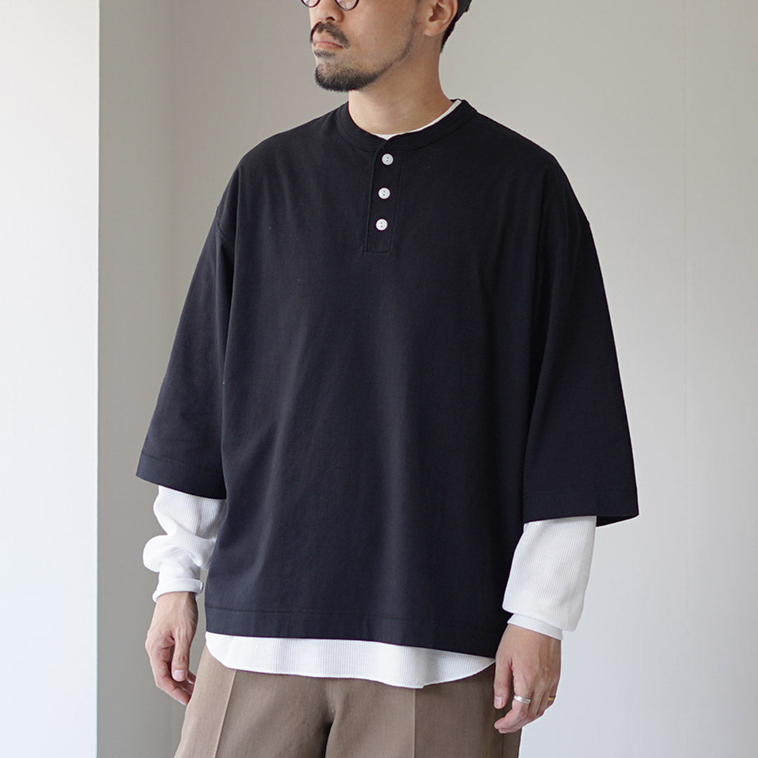 HEALTHKNIT / 2 Pack T-Shirt 7/10 Sleeve + Long Sleeve Waffle