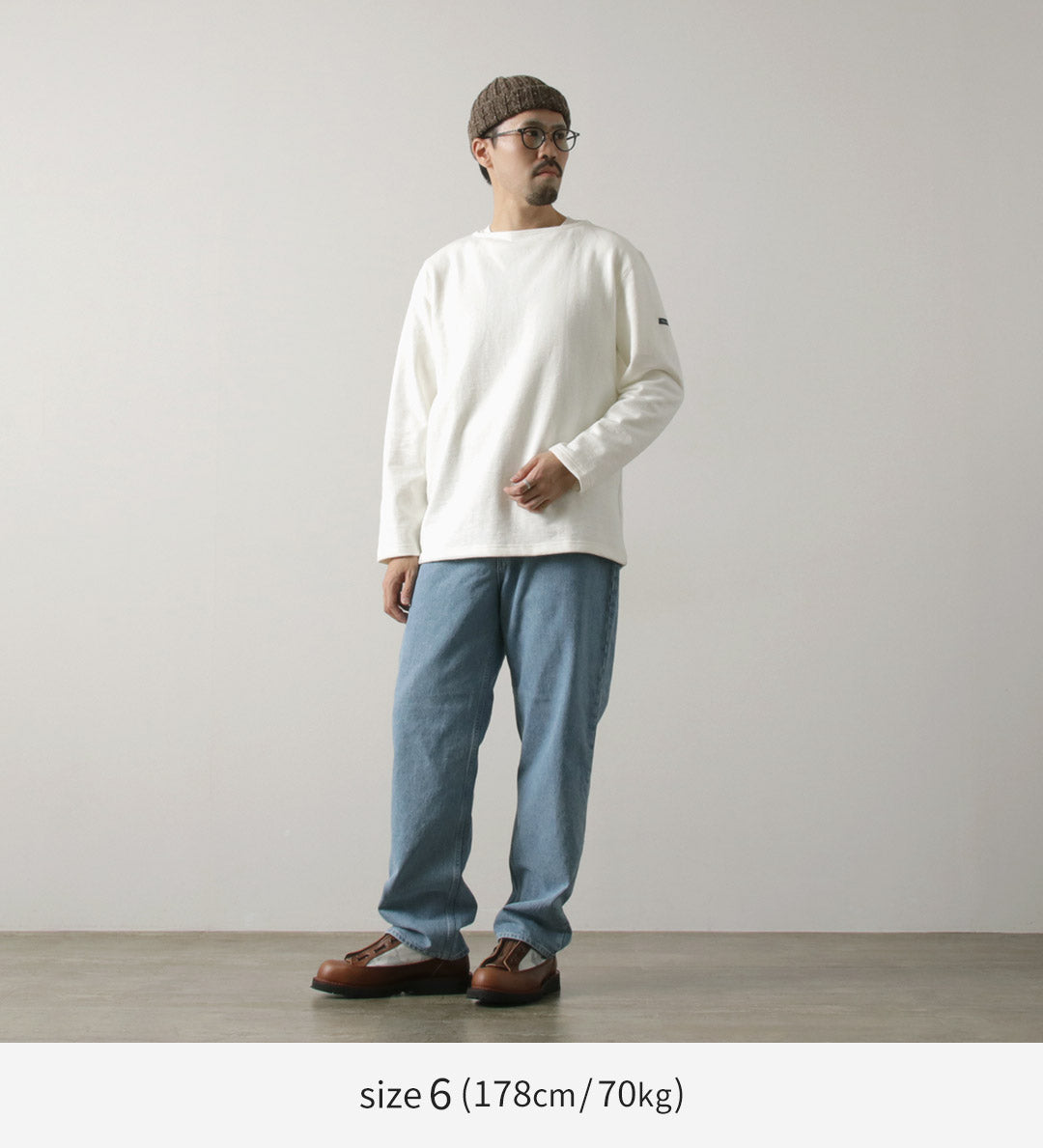 TIEASY / HDCS Sweatshirt Boat Neck Basque Shirt