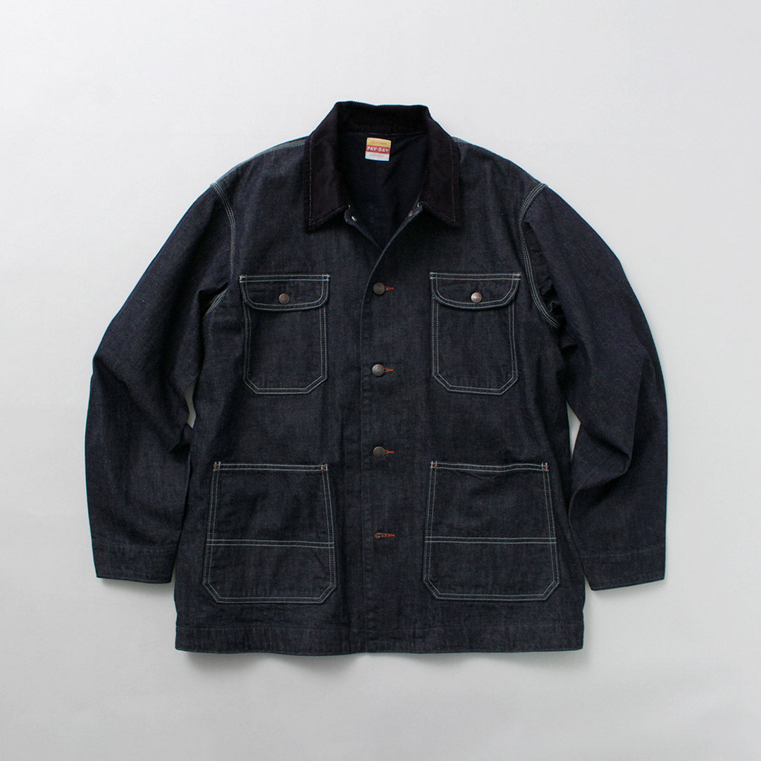 PAYDAY / 50's model corduroy collar coverall