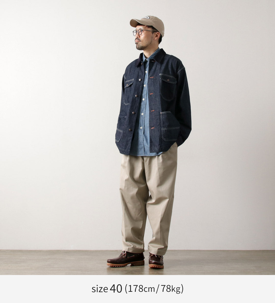 PAYDAY / 50's model corduroy collar coverall