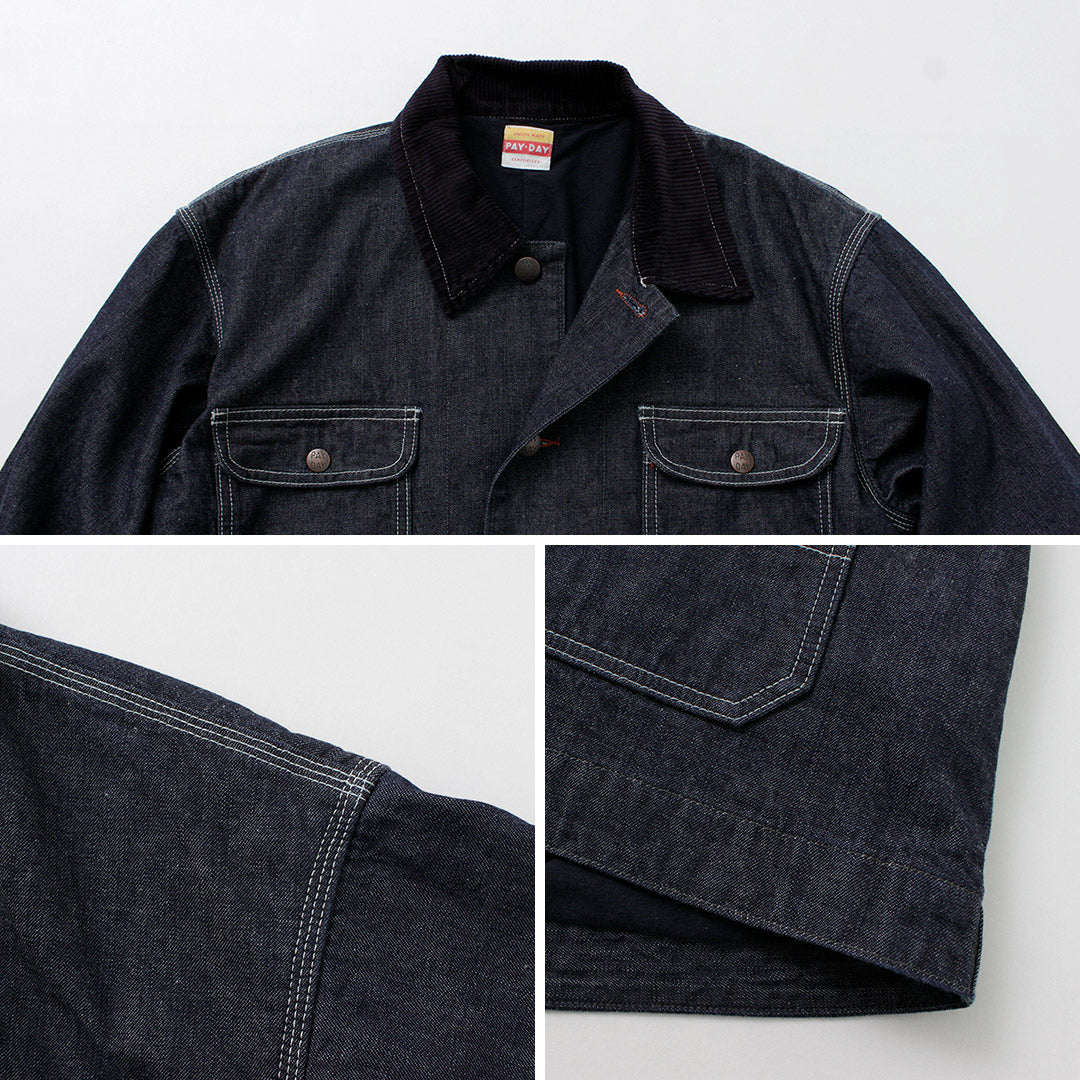 PAYDAY / 50's model corduroy collar coverall