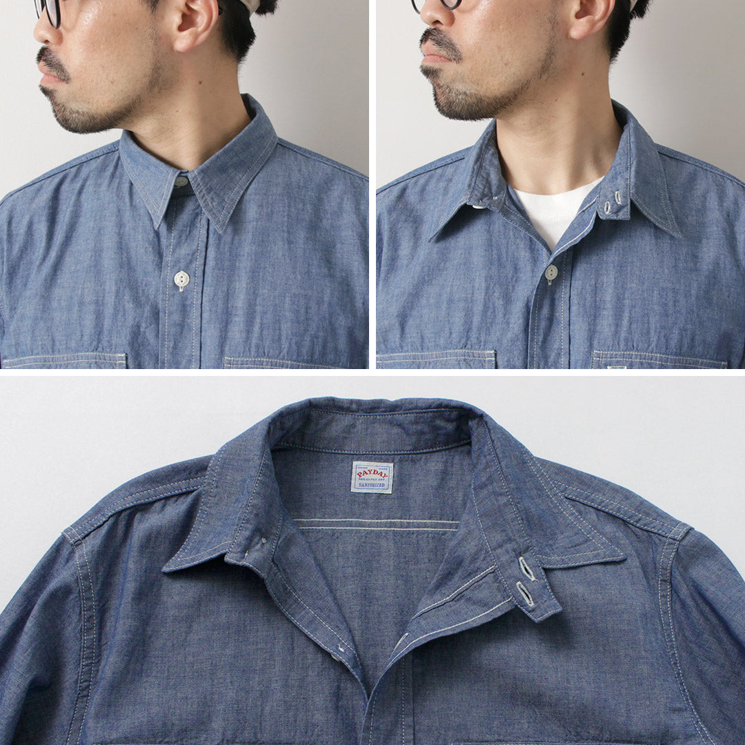 PAYDAY / 40s model Chin Strap Work Shirt