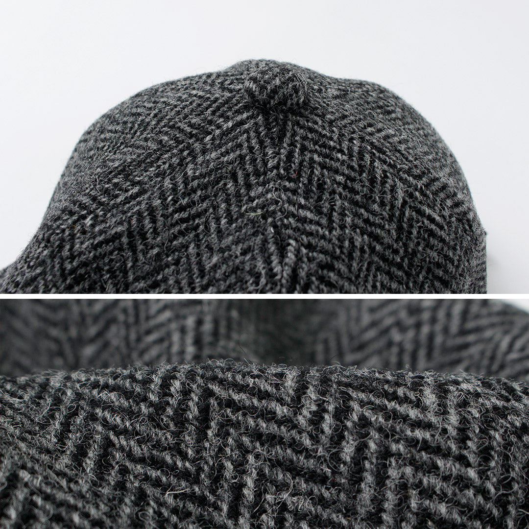 HIGHER / Harris Tweed Herringbone Cap HT24035