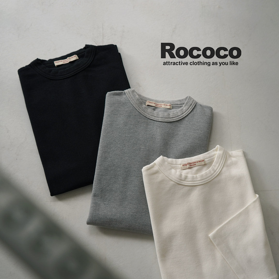 ROCOCO / Pique 3/4 Sleeve T-Shirt