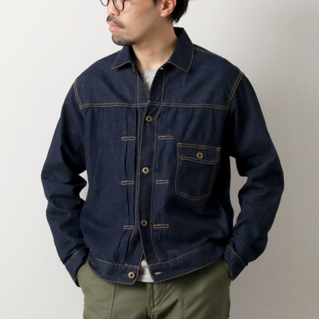 JAPAN BLUE JEANS / Light Weight Selvaged 8oz 1st type Denim Jacket