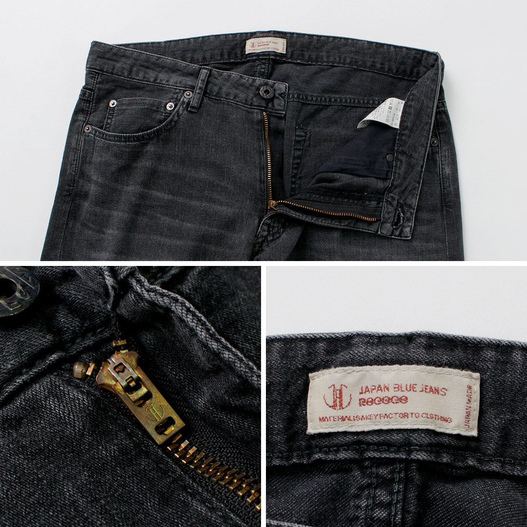 JAPAN BLUE JEANS / Prep 8oz Selvage Denim Used Black