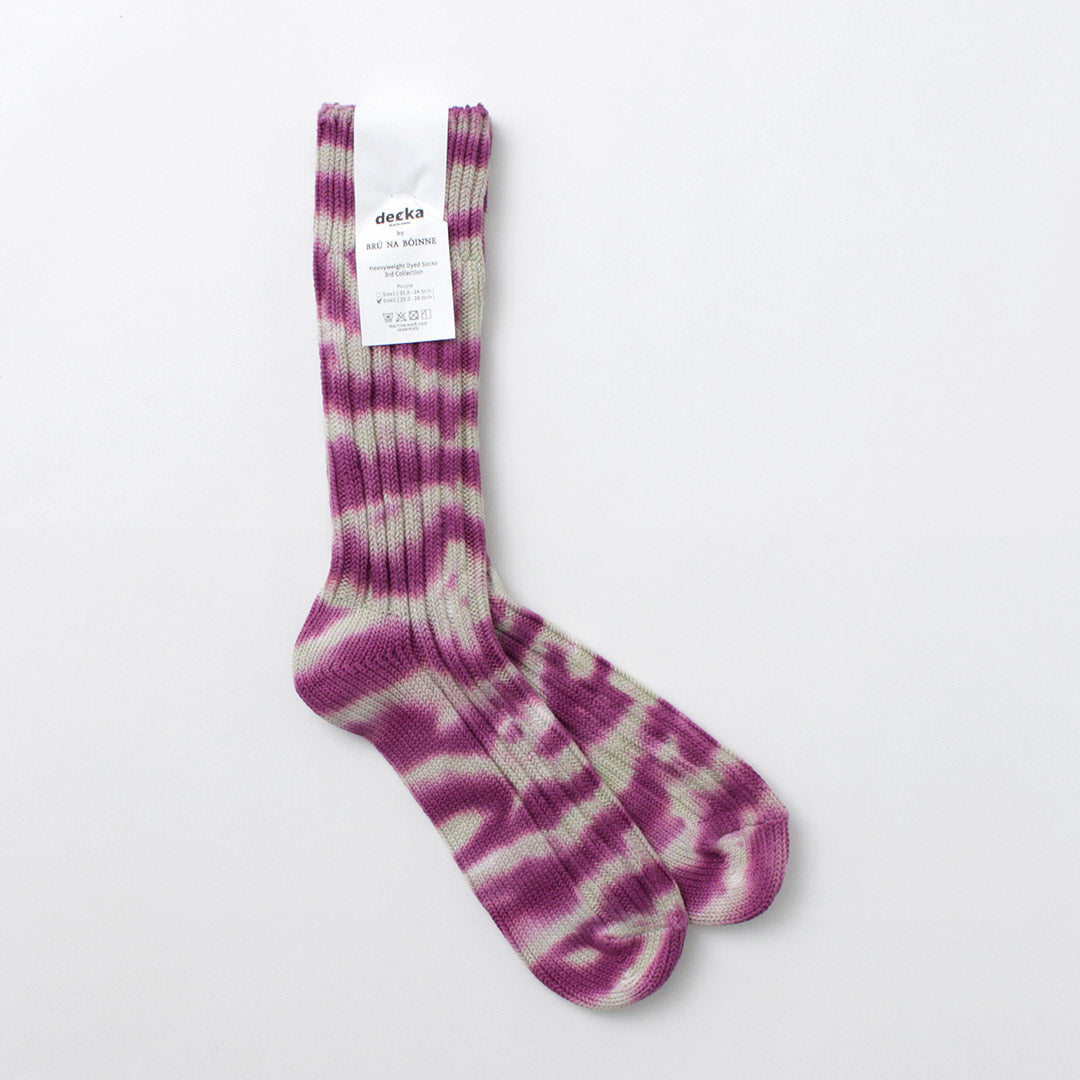 DECKA QUALITY SOCKS / Heavyweight tie-dye socks