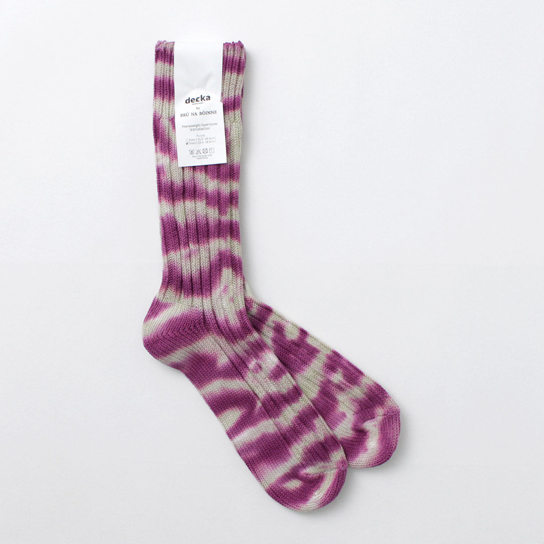 DECKA QUALITY SOCKS / Heavyweight tie-dye socks