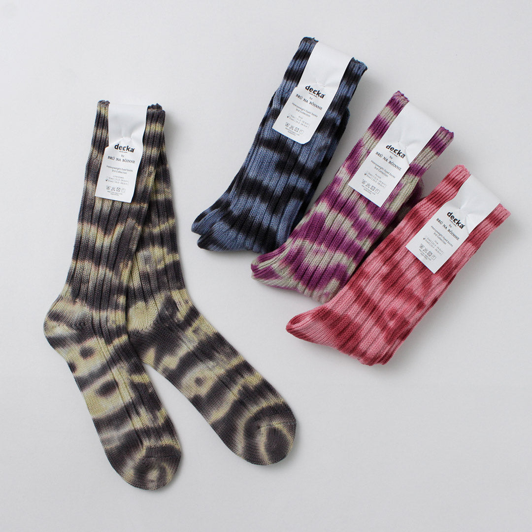 DECKA QUALITY SOCKS / Heavyweight tie-dye socks