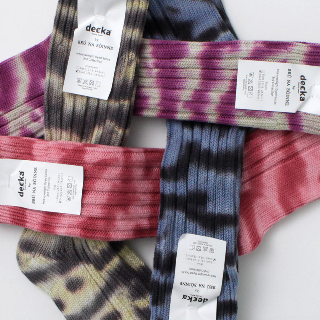 DECKA QUALITY SOCKS / Heavyweight tie-dye socks