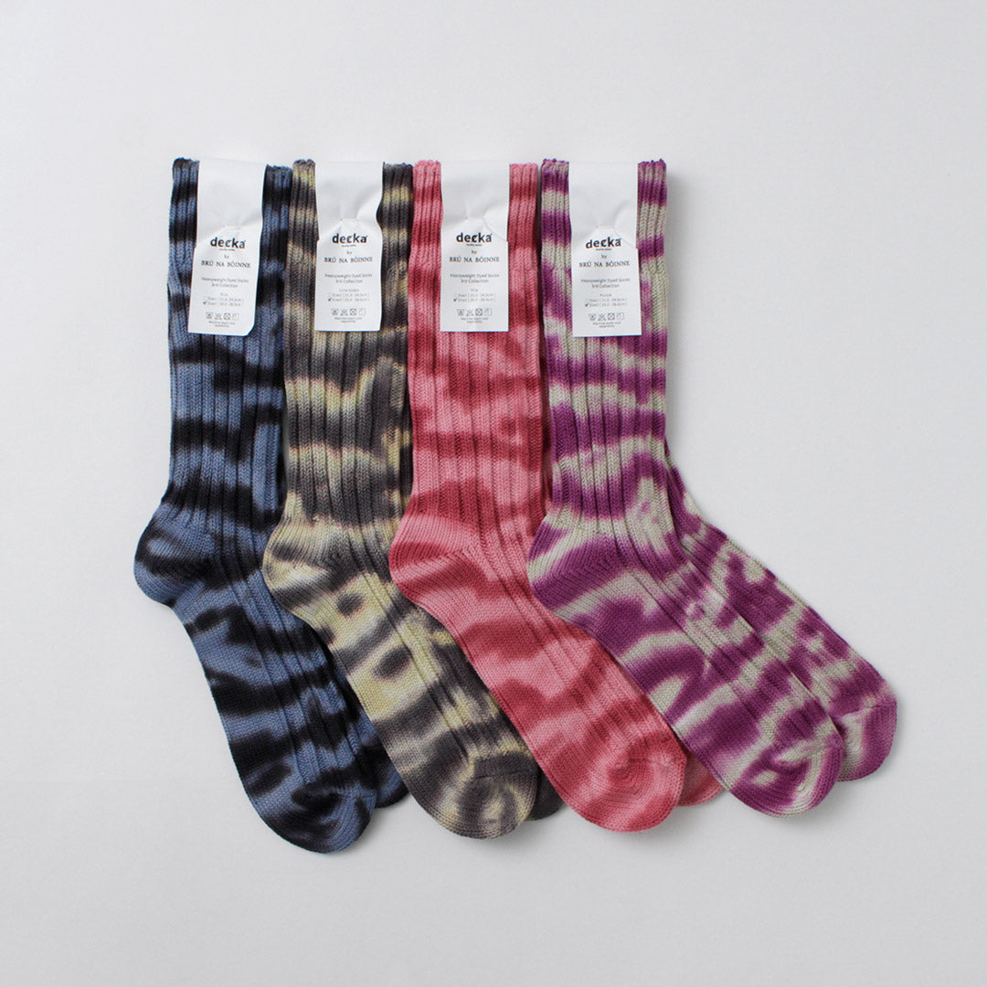 DECKA QUALITY SOCKS / Heavyweight tie-dye socks