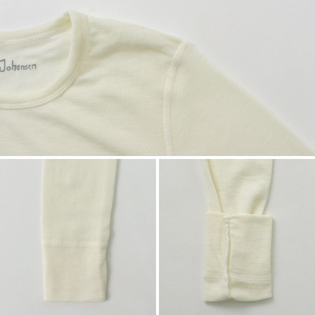 JOHA / 100% Merino Wool Long Sleeve T-Shirt