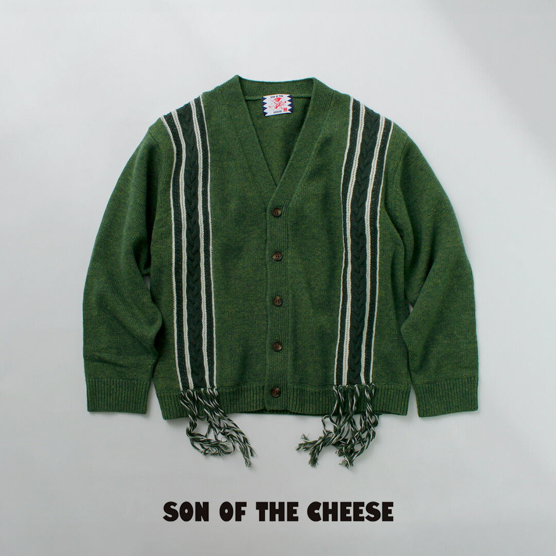 SON OF THE CHEESE / Fringe Knit Cardigan