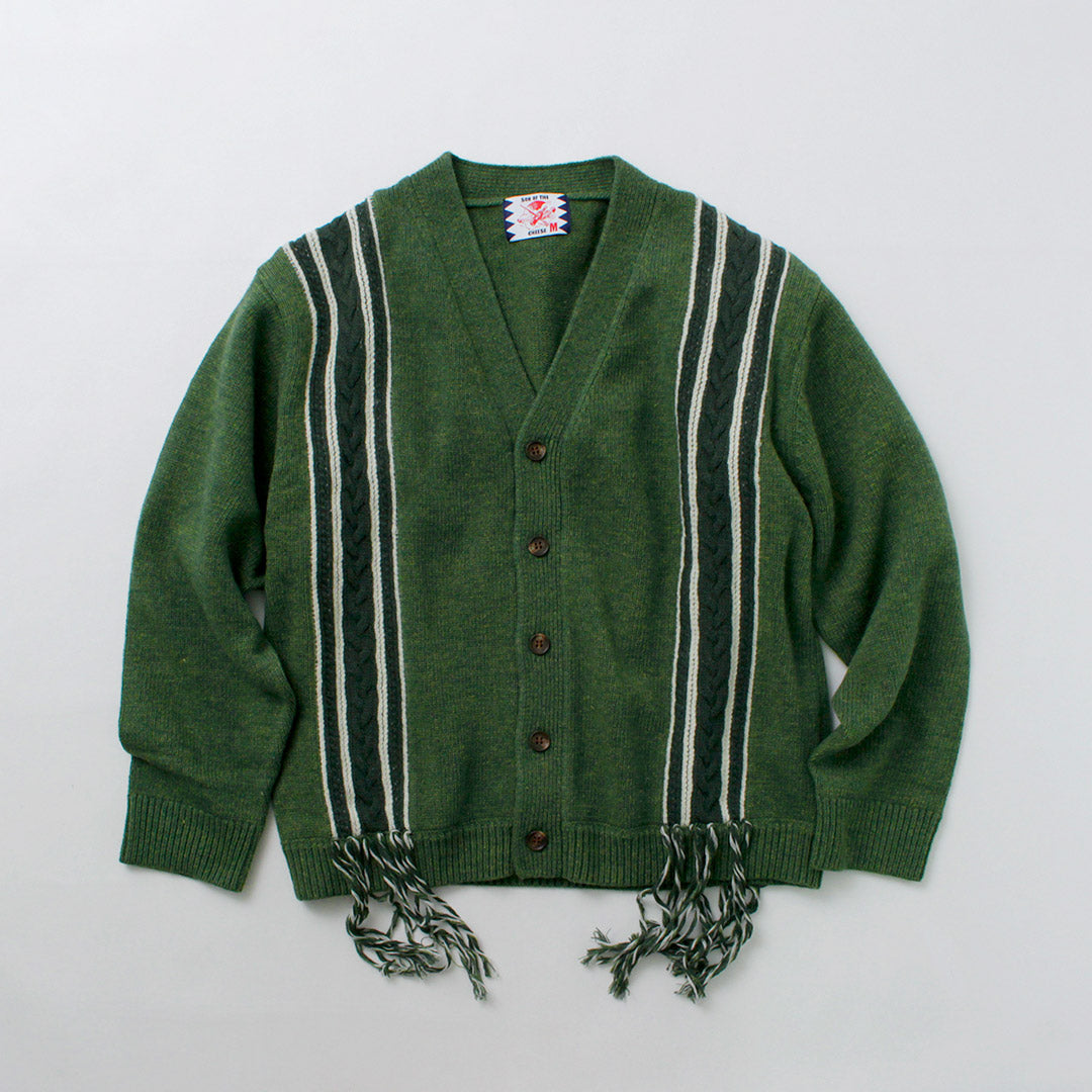 SON OF THE CHEESE / Fringe Knit Cardigan