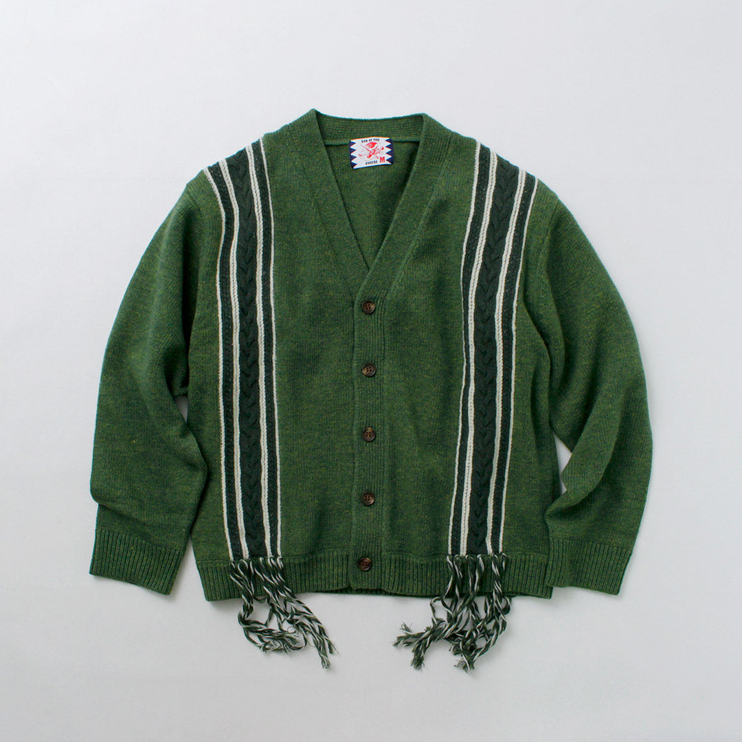 SON OF THE CHEESE / Fringe Knit Cardigan