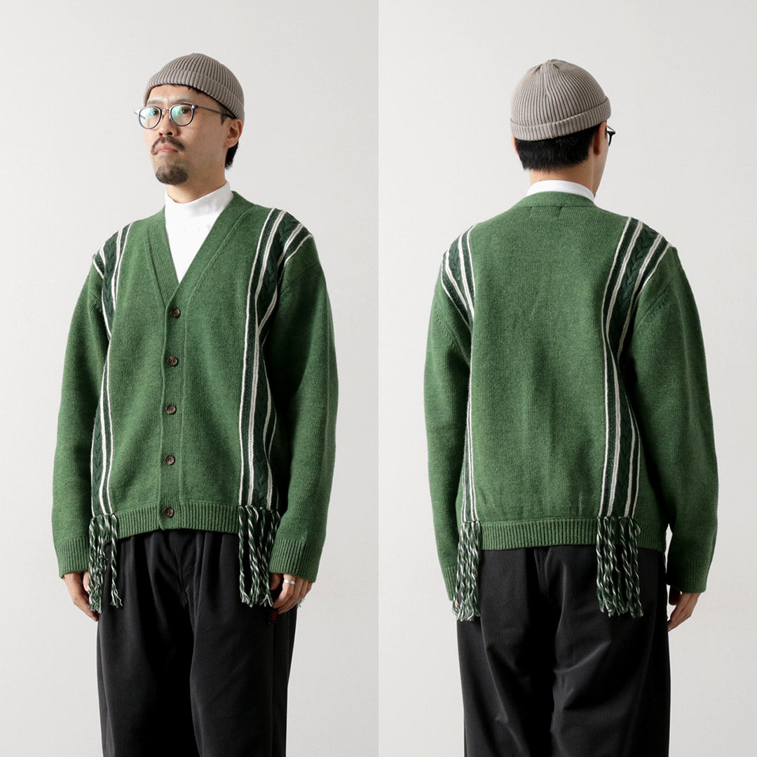 SON OF THE CHEESE / Fringe Knit Cardigan