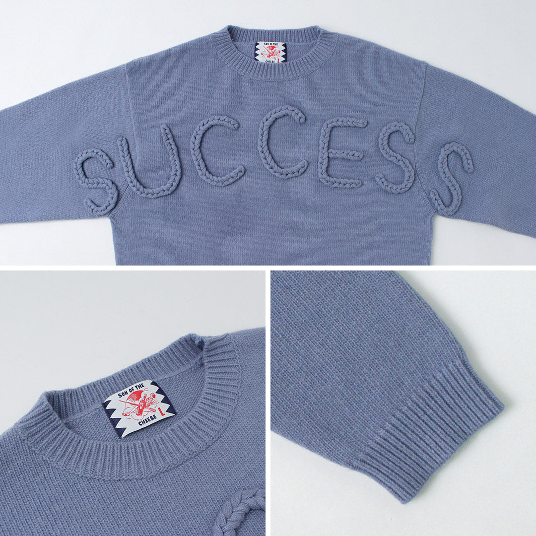 SON OF THE CHEESE / Success Crew Neck Sweater