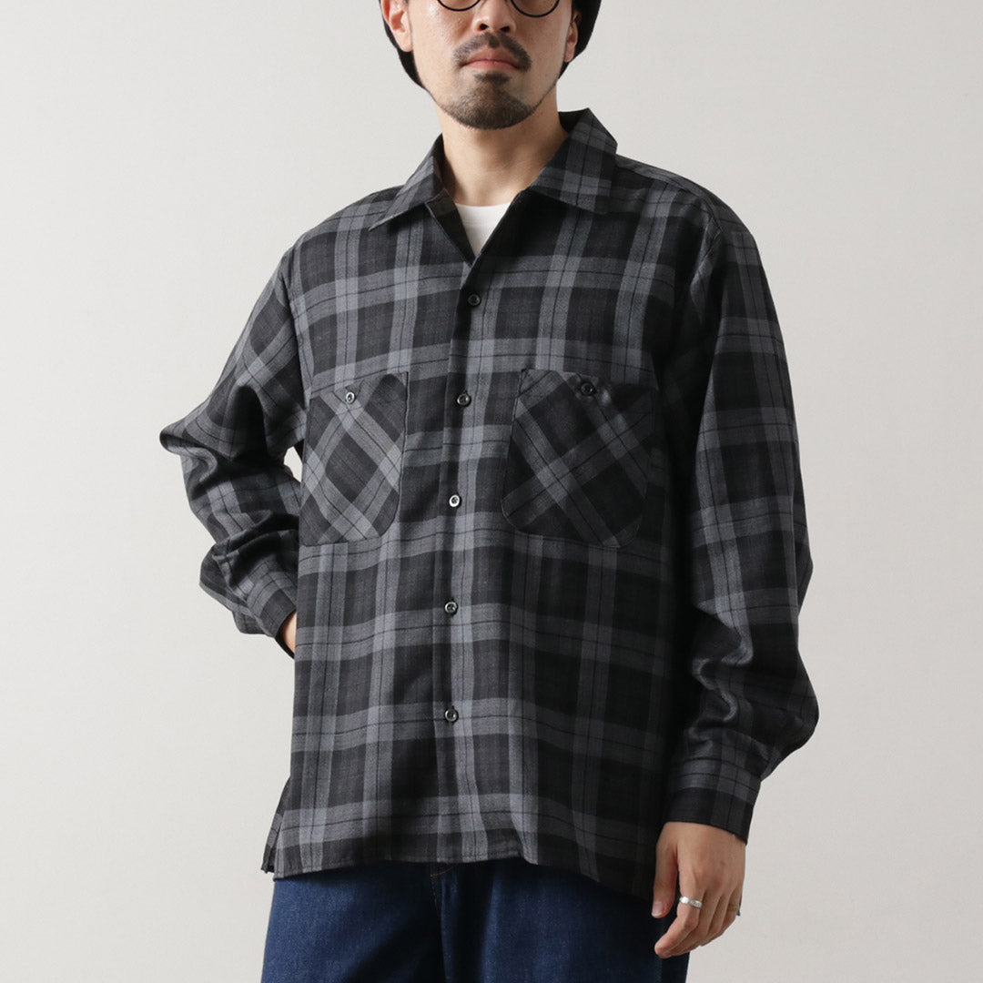 ROCOCO / Wool Open-Collared Shirt