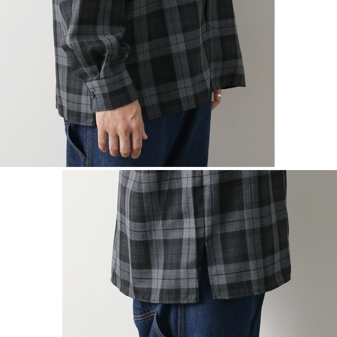 ROCOCO / Wool Open-Collared Shirt