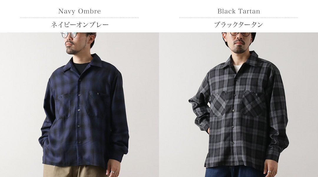 ROCOCO / Wool Open-Collared Shirt