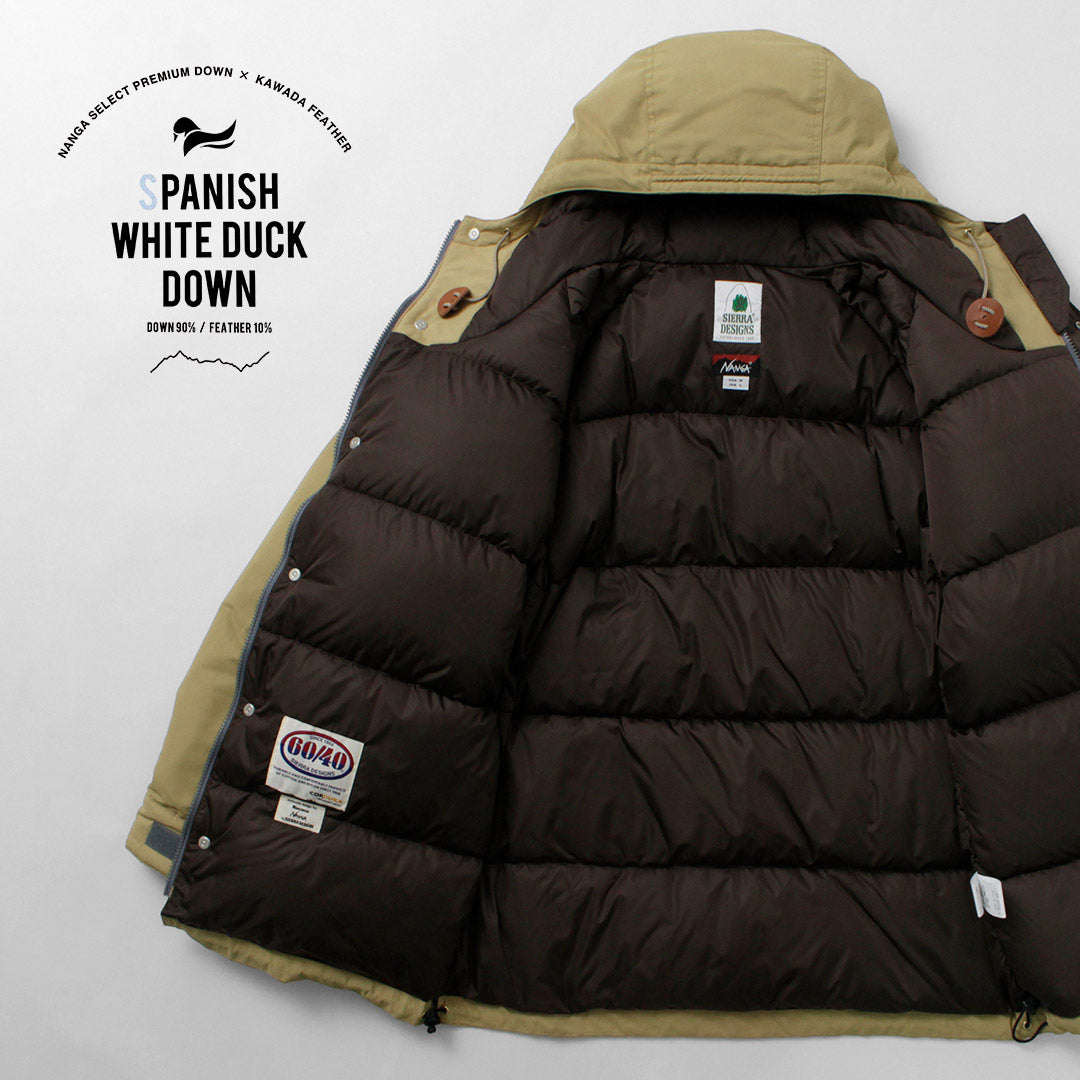 [Pre-Order]NANGA / SIERRA DESIGNS Cordura 60/40 770FP Down Mountain Parka