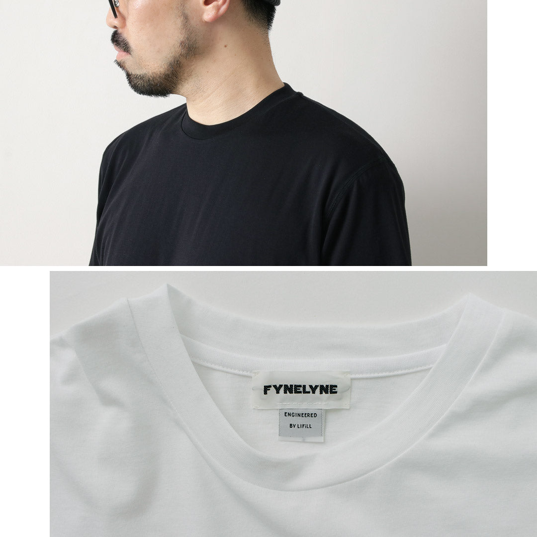 Fynelyne由Lifill / Cottony Short Sleeve Crew Neck T恤设计