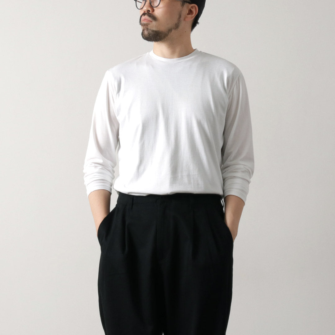 Fynelyne Engineered Lifill / Cottony Long Sleeve Crew 목 티셔츠