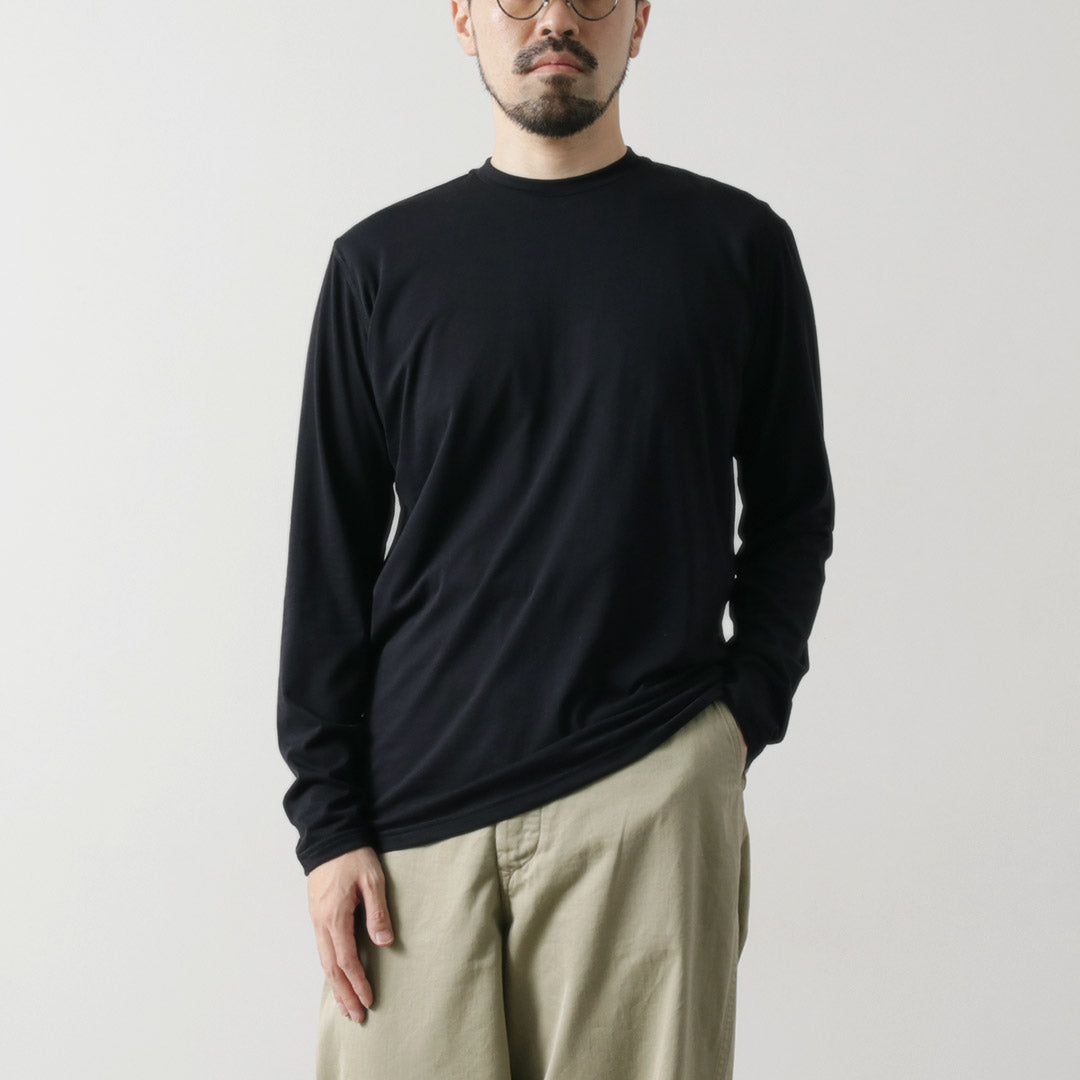 Fynelyne Engineered Lifill / Cottony Long Sleeve Crew 목 티셔츠