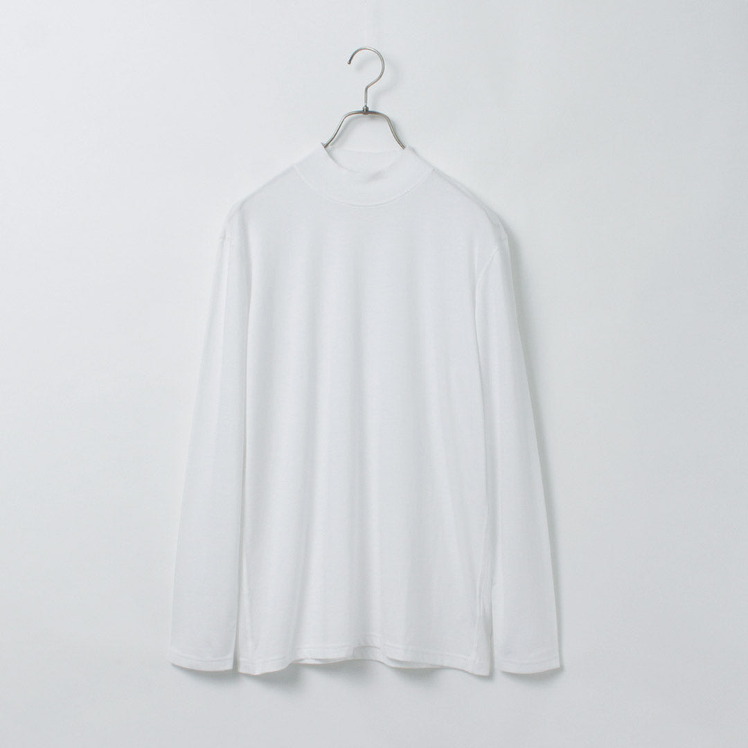 FYNELYNE ENGINEERED BY LIFILL / Cotton Long Sleeve Mock Neck T-Shirt