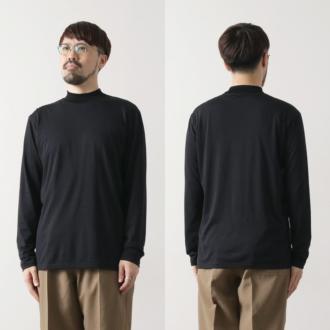 FYNELYNE ENGINEERED BY LIFILL / Cotton Long Sleeve Mock Neck T-Shirt