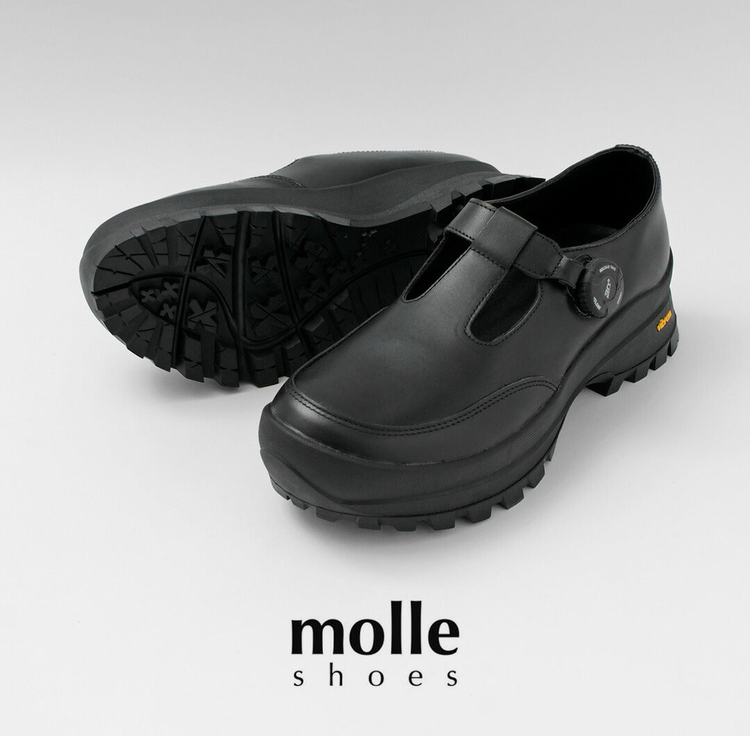 MOLLE SHOES / Free Rock T-Strap Leather Shoes