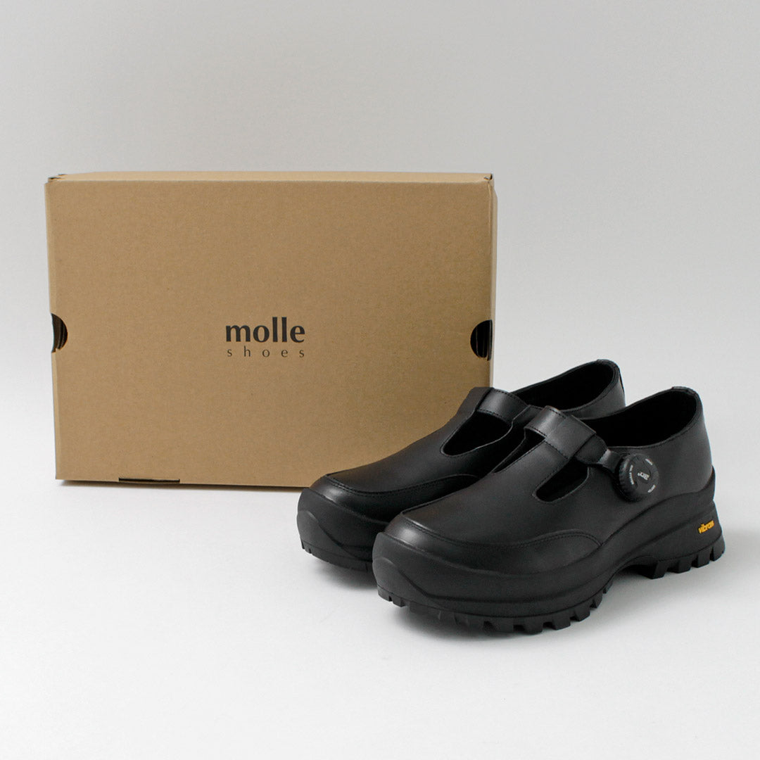 MOLLE SHOES / Free Rock T-Strap Leather Shoes