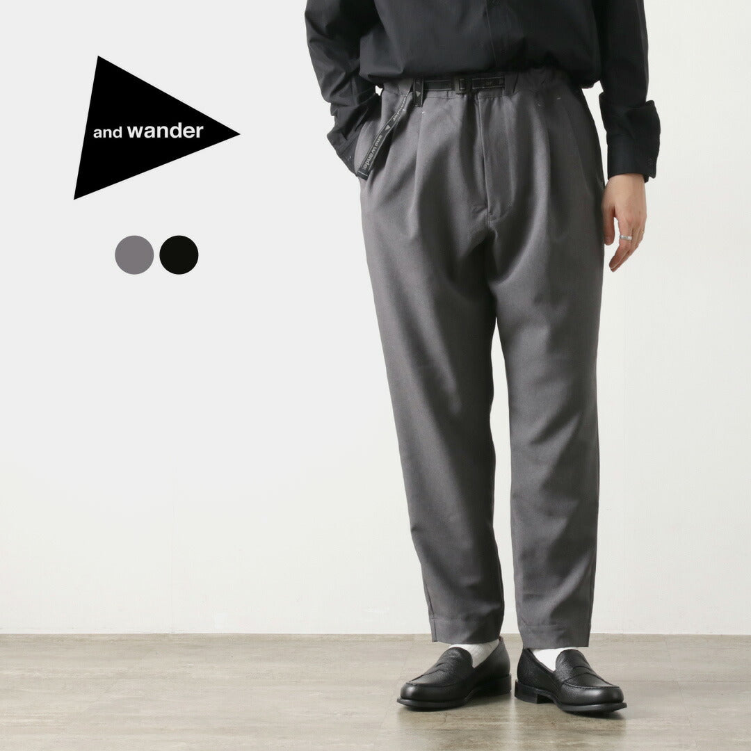 AND WANDER / PE Melange Twill Pants