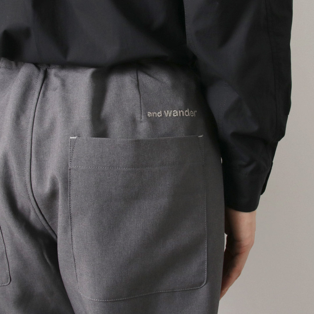 AND WANDER / PE Melange Twill Pants