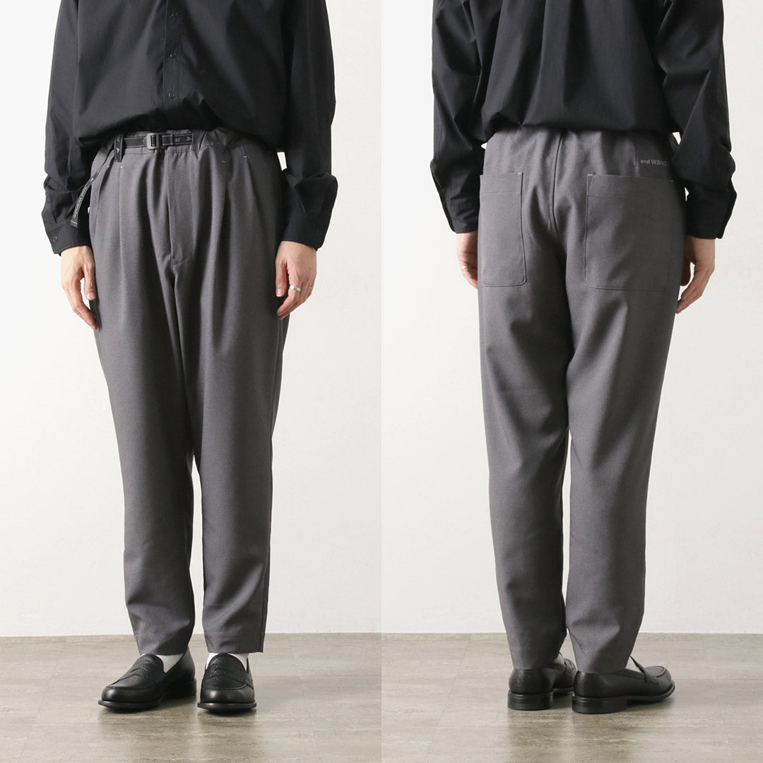 AND WANDER / PE Melange Twill Pants