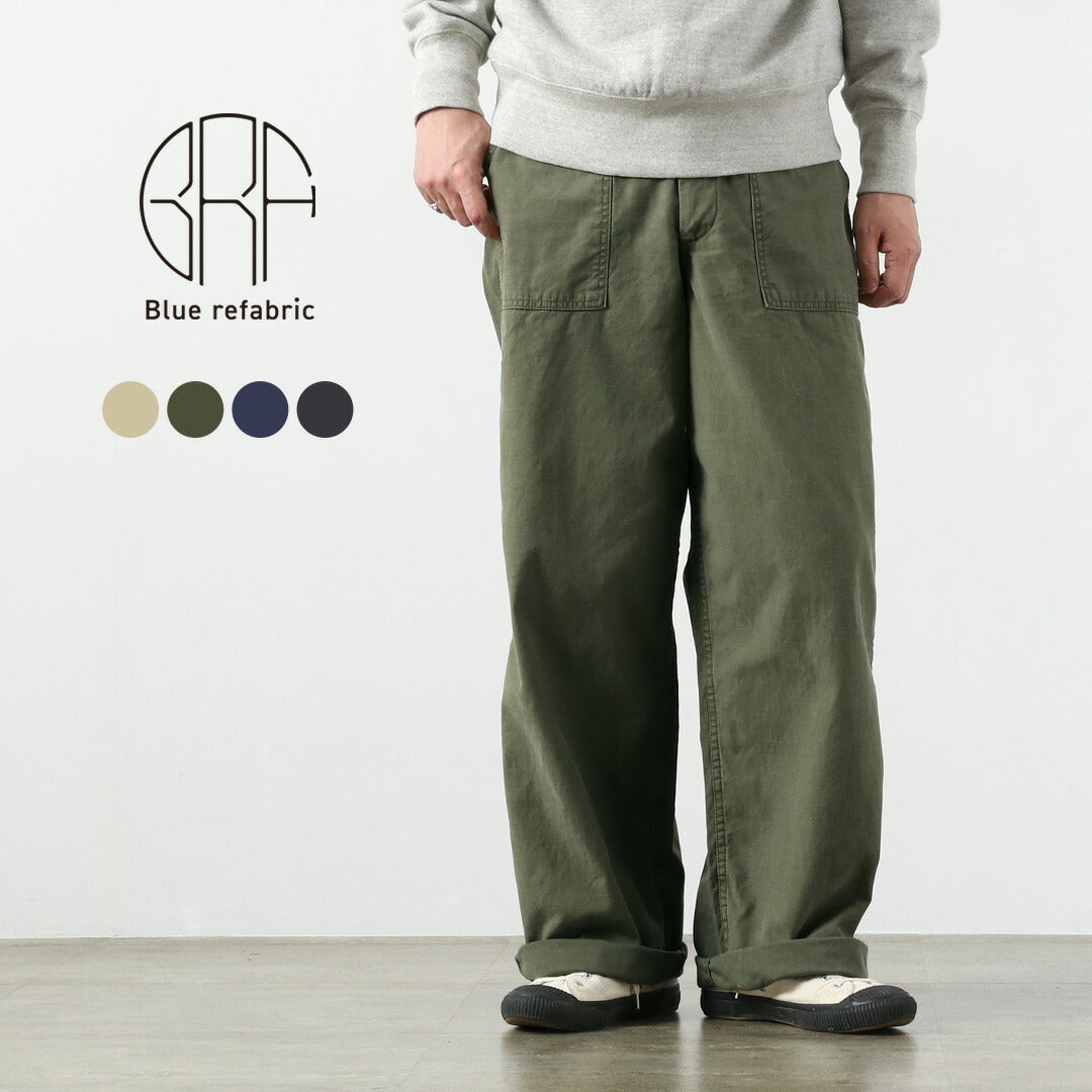 JAPAN BLUE JEANS / 와이드 베이커 팬츠 유황 염색 백 새틴