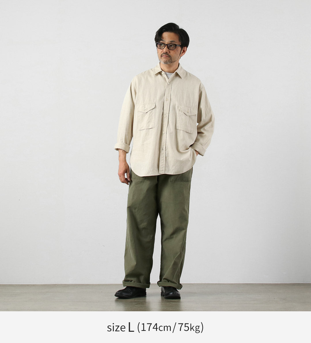 JAPAN BLUE JEANS / 와이드 베이커 팬츠 유황 염색 백 새틴