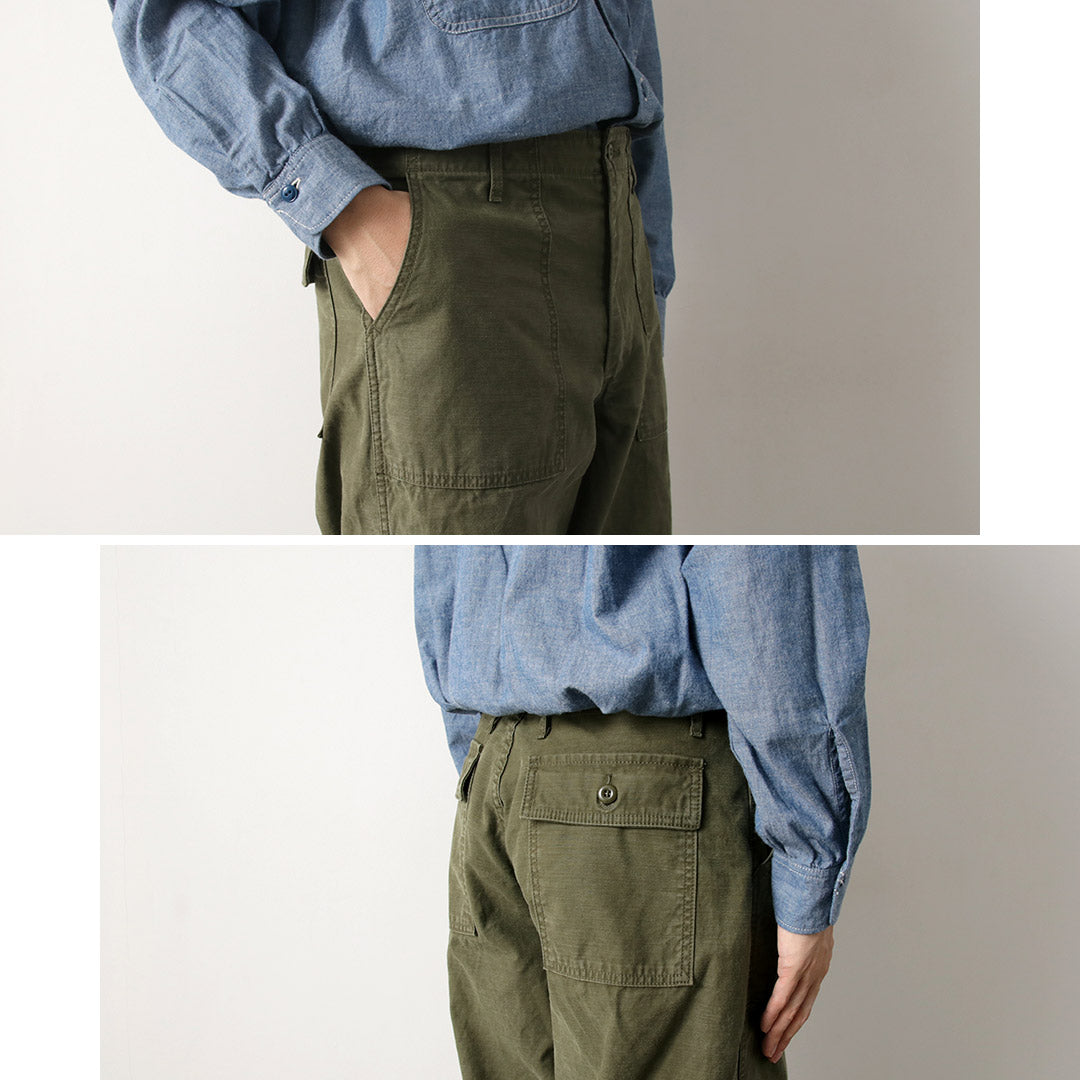 JAPAN BLUE JEANS / Wide Baker Pants Sulphur-dyed Back Satin