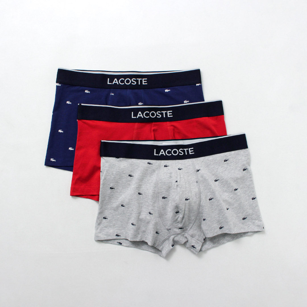 LACOSTE / Small Crocodile 3-pack Boxer Shorts