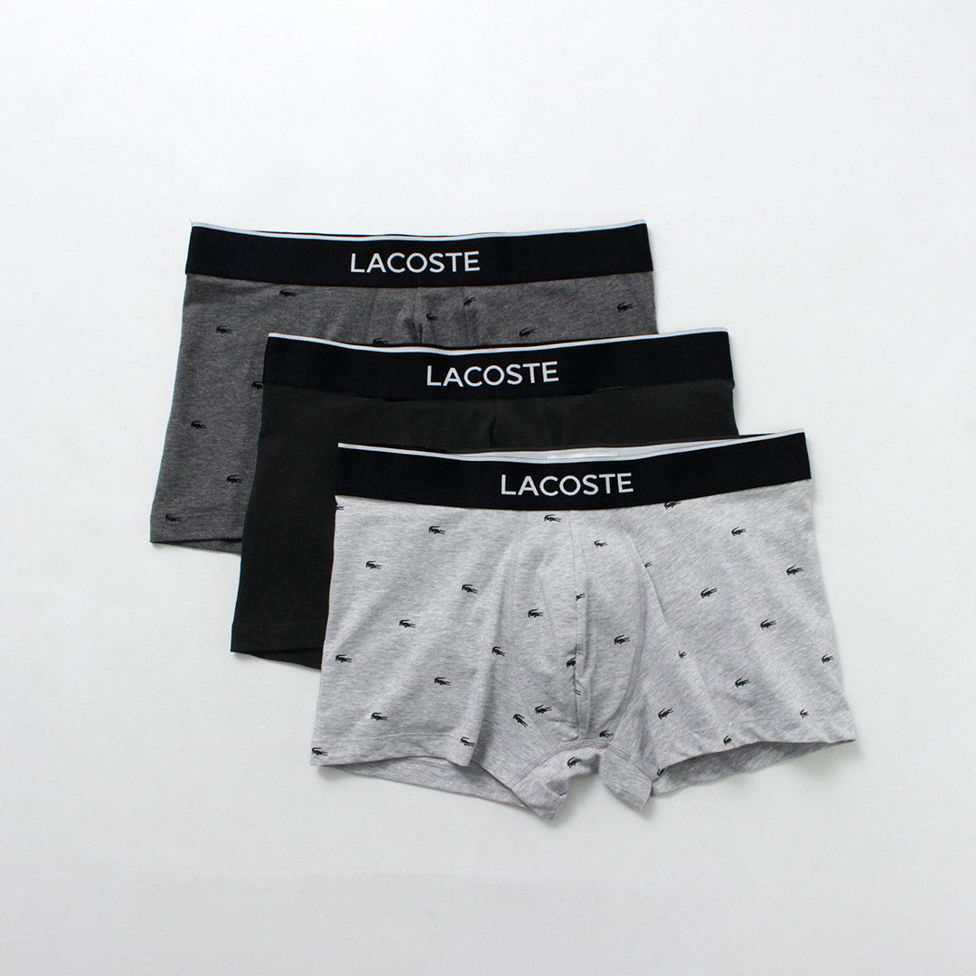 LACOSTE / Small Crocodile 3-pack Boxer Shorts