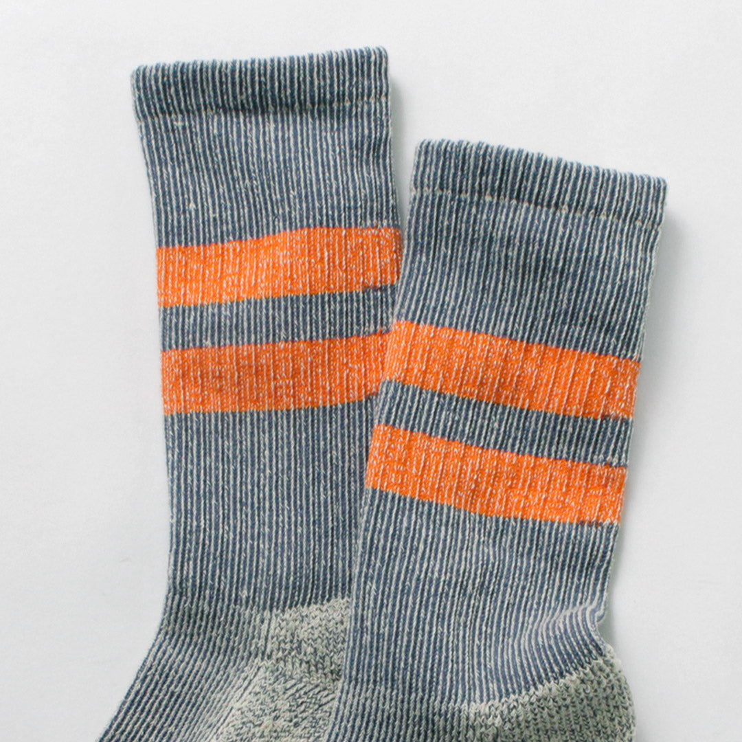 ROTOTO / Pile Stripe Marl Socks R1589