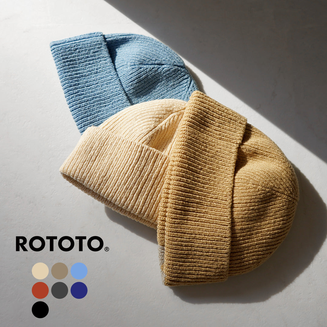 ROTOTO / Japanese Paper and Recycled Cotton Beanie