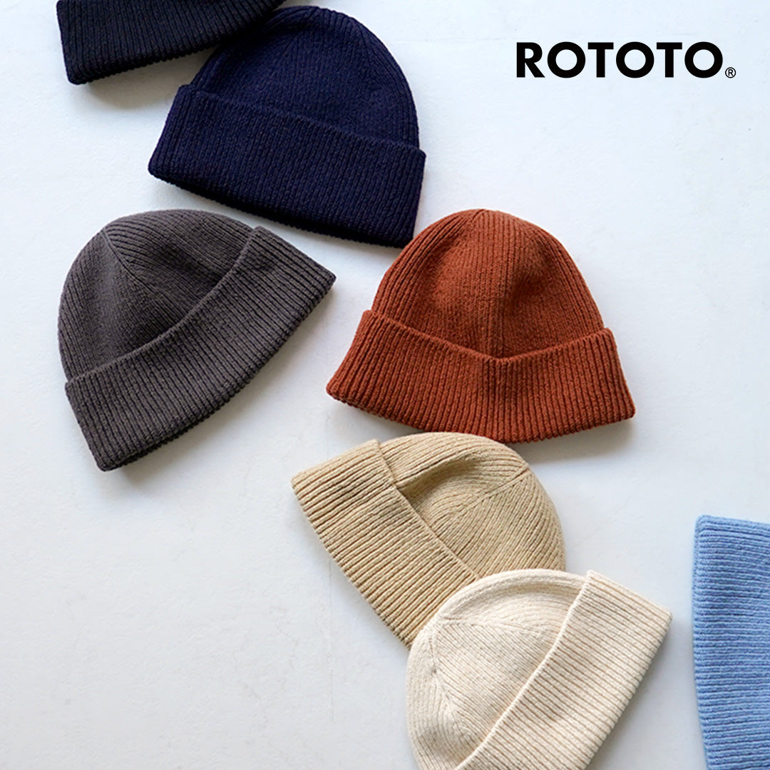 ROTOTO / Japanese Paper and Recycled Cotton Beanie