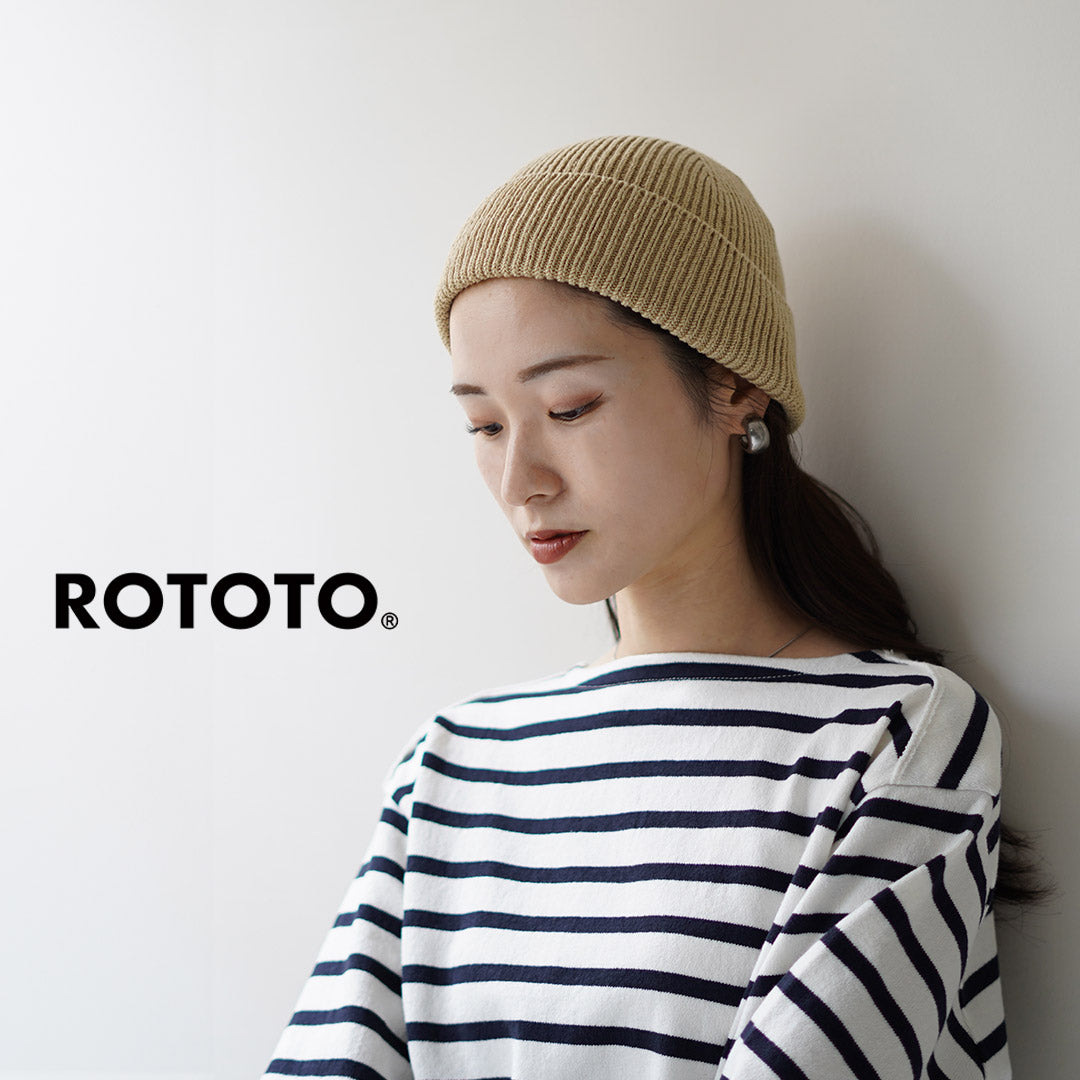 ROTOTO / Japanese Paper and Recycled Cotton Beanie